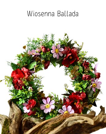Wianek wiosenny kwiatowy 'Wiosenna Ballada', Pracownia Florystyczna Świtezianka