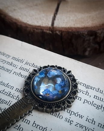Zakładka z niezapominajkami, Figa handmade accessories