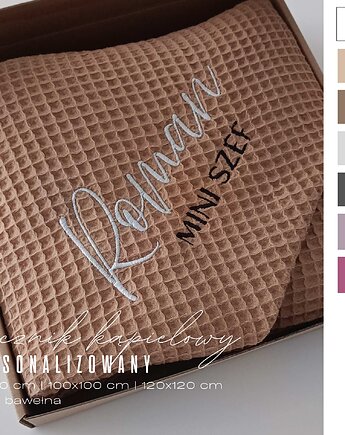 Ręcznik kąpielowy z kapturkiem  haft  rozmiary   kolory, Little Angels