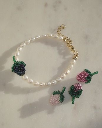 Bransoletka - perle con mora, LIMONI E FIORI