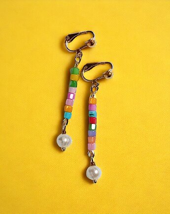 Klipsy długie : summer collection, kaktusia