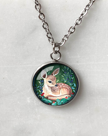 Baby Deer naszyjnik na urodziny, muamua design