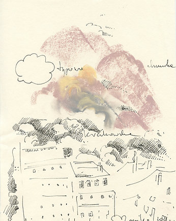 Kraków  - szkic "Typowa chmurka krakowska"I, Studio Mini Forma