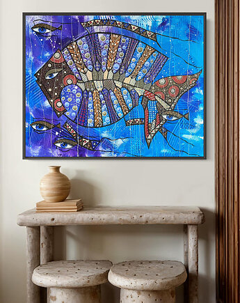 Obserwujemy cię. Wiesz o tym. Giclee 65x80 cm, 4mara Marina Czajkowska