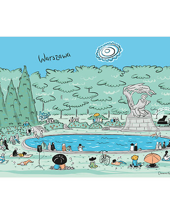 Plakat A4 Warszawa Koncert Chopinowski, Gliniana Kura