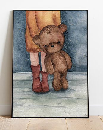 Plakat A3 "Teddy bear", Pookys world
