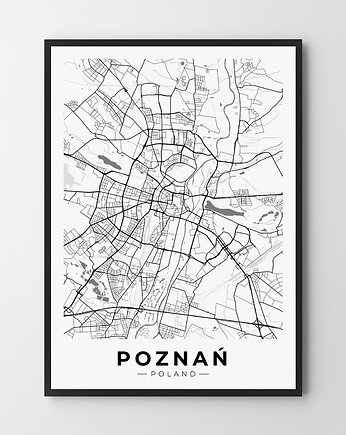 Plakat Mapa Poznań, HOG STUDIO