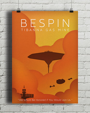 Plakat Star Wars - Bespin, minimalmill