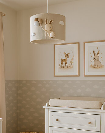 Lampa w króliczki do pokoju dziecka - króliczek, Boholine
