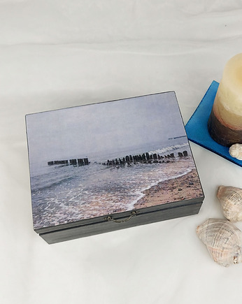 Szkatułka - szarość Bałtyku, Manufa