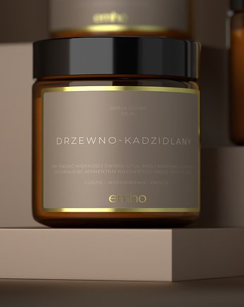 Świeca sojowa DRZEWNO-KADZIDLANY, EMHO