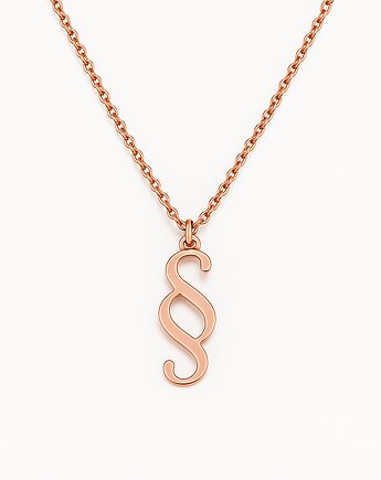 Naszyjnik Paragraf - różowe złoto 18K, ISSI Jewelry
