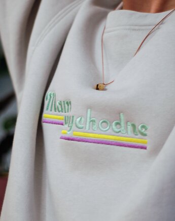 Bluza z Haftem MAM WYCHODNE, Matka Polka store