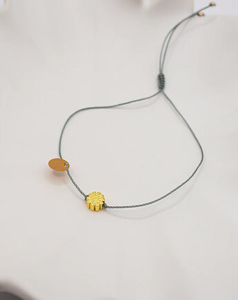 Bransoletka ze złotym Kwiatem, w hand works