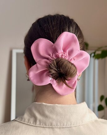 Flower Scrunchie Landrynka, wu handmade