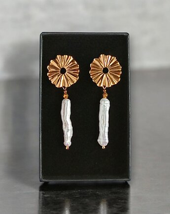 Długie perły : kolczyki : wyjątkowy prezent PREMIUM : I, kaktusia