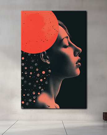 Pył księżycowy - Obraz na płótnie - Druk Blejtrama - Kolaż, Surrealizm #18, Black Sapphire Art