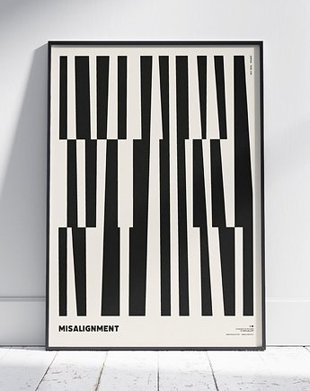 Plakat abstrakcyjny, abstrakcja, geometria - Przesunięcie, Galeria EMU