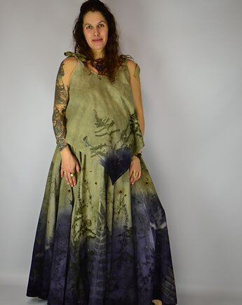 Barwiona Roślinami Spódnica "Nimfa z Głębin", Zielekada