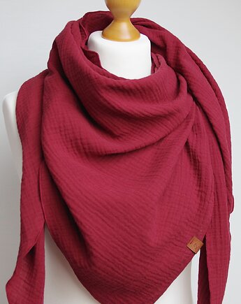 Chusta muślinowa damska, uniwersalna chusta bawełniana, Pracownia Rękodzieła Zolla