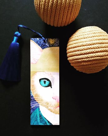 Zakładka do książki kot van Gogh, w domu klejone