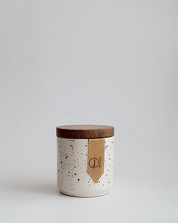 Pojemnik z drewnianą przykrywką, KARCER ceramics