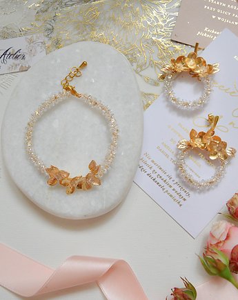 Komplet biżuterii z złotymi elementami, Anelis Atelier