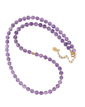 Naszyjnik z kamieni naturalnych - ametyst, MYNESS