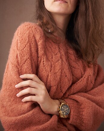 Sweter SUESE  alpaka i jedwab,gotowy do wysyłki, Knit Couture