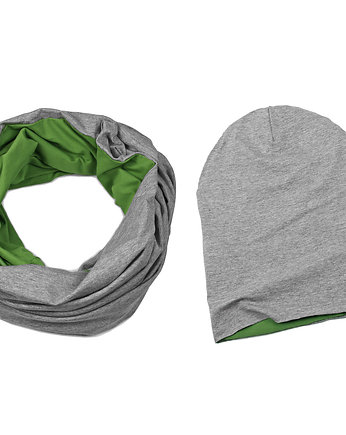 Zestaw komin i czapka pistashio, purol design