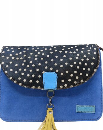 Torebka klasyczna damska zamszowa odpinany chwost brelok OLIVKA, Olivka Warsaw