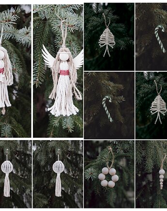 10  sztuk / Ozdoby na choinkę / boho  /DOSTĘPNE od ręki, manufaktura_wadoshka