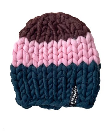 100% MERINO CZAPKA neon, PANAPUFA
