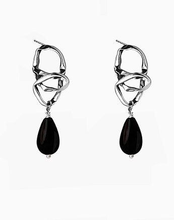 Kolczyki Crush Onyks Silver, maksi.miuk Jewelry