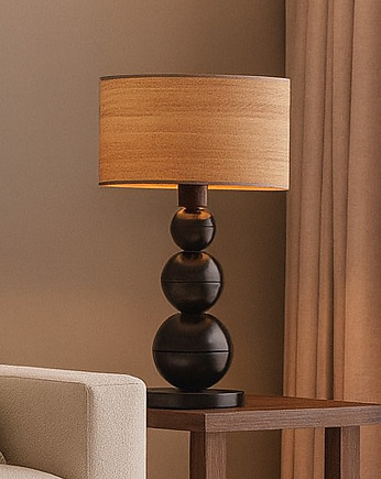 Skandynawska lampa stołowa z kulami przy podstawie HONOLULU ECO, LYSNE