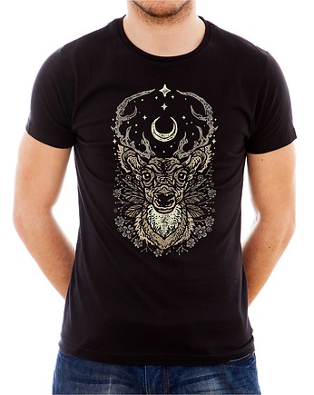 Koszulka  z nadrukiem Majestic deer, ART ORGANIC
