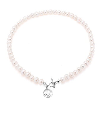 Choker naszyjnik z naturalnych pereł, srebra 925, Coccola JEWELLERY