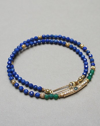 Lapis lazuli  vol. 22 /choker/ 24.03.26 - Szlachetna kolekcja, KiKa pracownia