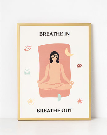 Plakat Joga Breath, Asana Creatives