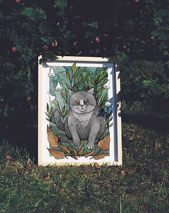 Chonky Cat plakat A4/A3, zazula