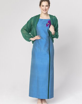 Lekki kardigan wełniany damski Klara - Szmaragdowy, YOU by Tokarska