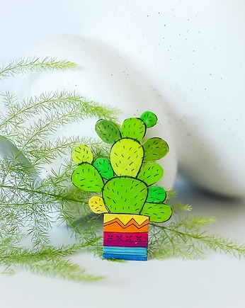 Broszka kaktus, Pintura