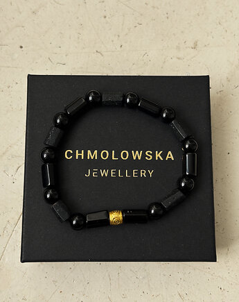 Bransoletka męska Onyks i Turmalin, Chmolowska Jewellery