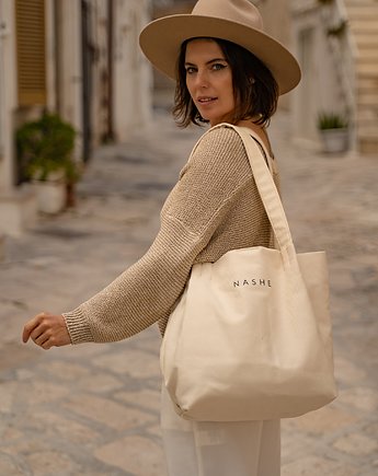 DAILY BAG - Torba bawełniana shopper bag, NASHE