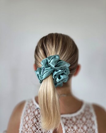Gumka jedwabna, scrunchie, frotka sea breeze MAXI, Capillum