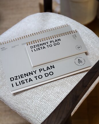 Zestaw planerów dziennych, niedatowanych, ADHD-friendly, szary, PaperDesk