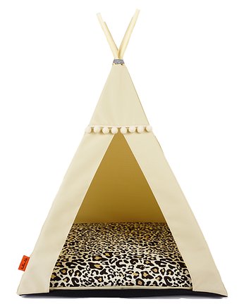 Legowisko Tipi - Pantera, beżowe, Halkalife