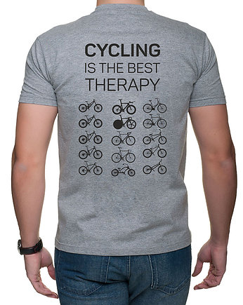 Koszulka T-SHIRT. Cycling is the best therapy, studioixi