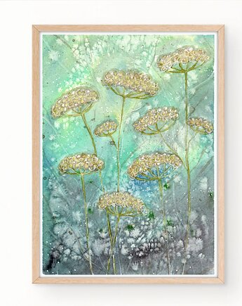 Oryginalna akwarela.  Łąka  A4, Malgorzata Domanska