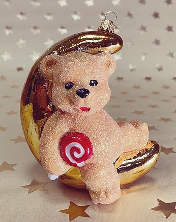 Miś na księżycu, Max Glass Ornaments